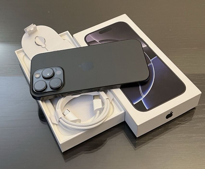 Vând iPhone 16 PRO MAX 256GB 5G culoare: BLACK TITANIUM