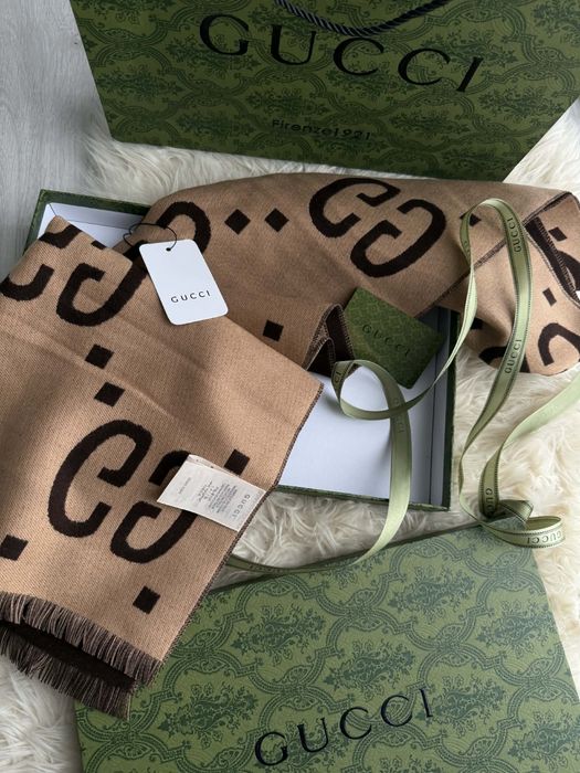 Esarfa Gucci Fringed Wool