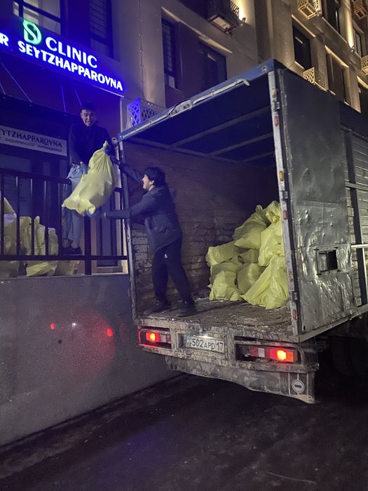 Вывоз мусора Шымкент хлам отход строительный Газель мебель доставка
