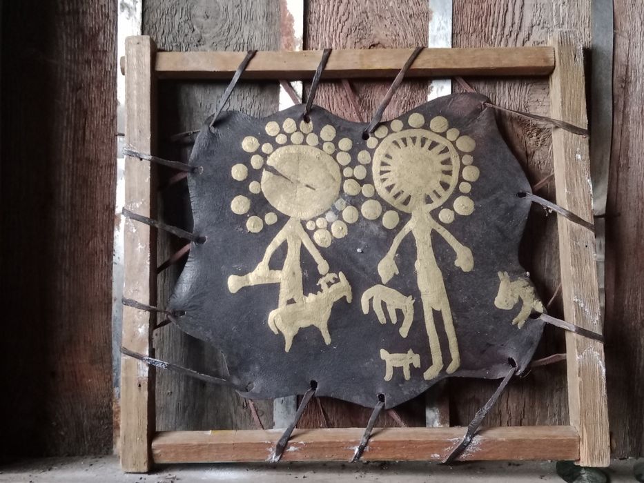 Винтажное кожанная изделия  СССР, ручная работа, ретро декор