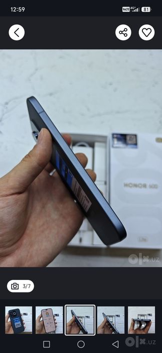 Honor 600 Lite blek