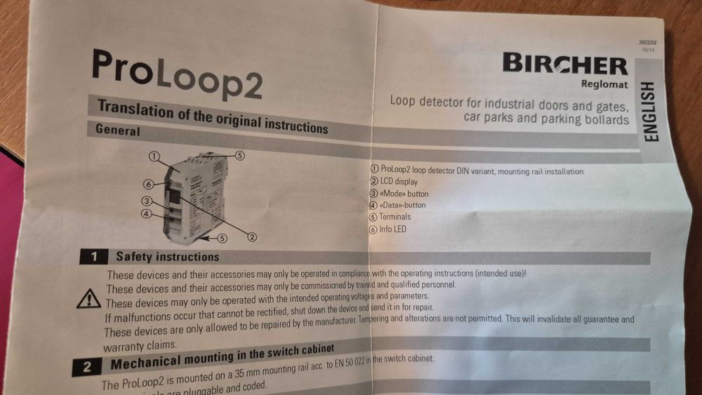 releu - detector bucla automatizari porti, bariere - Pro Loop 2 - NOU