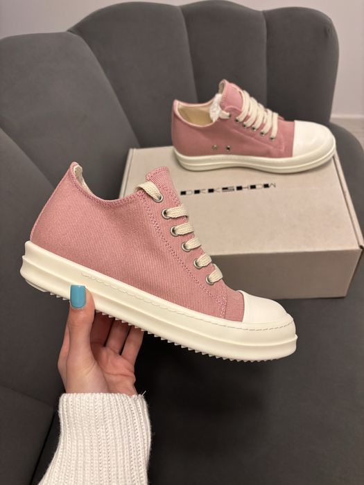 Rick Owens Rammones Low Pink Marimea 38 /2 perechi disponibile