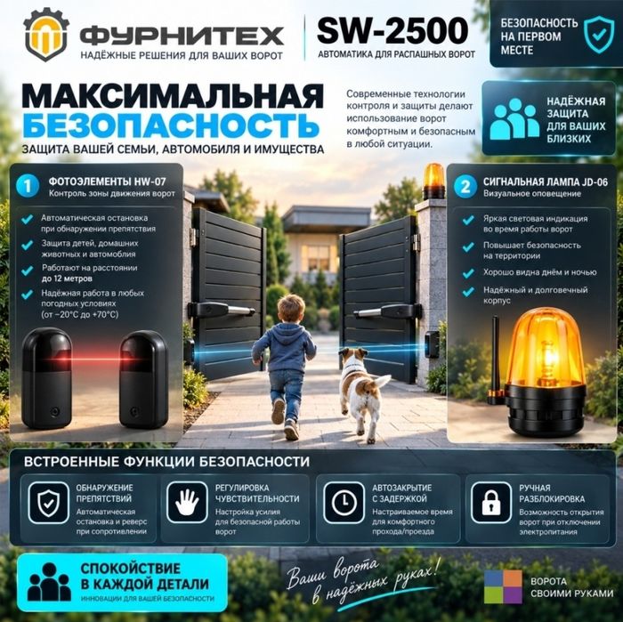 Автоматика для распашных ворот