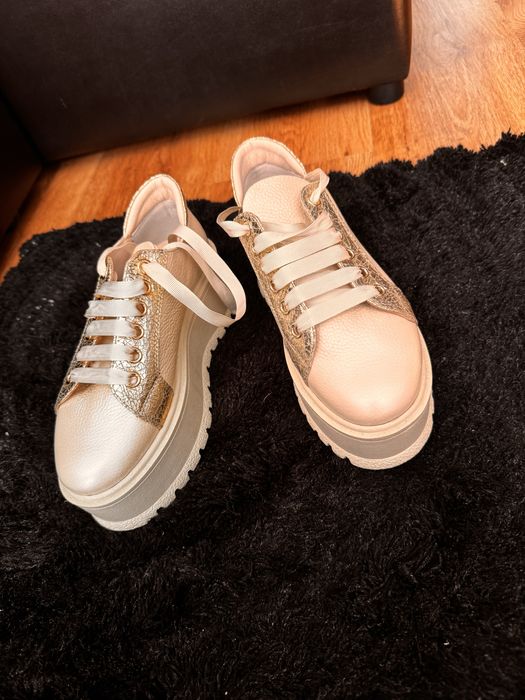 Sneakersi dama piele naturala