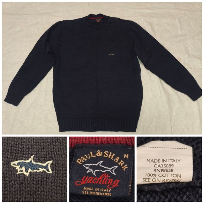 Pulover Paul &amp; Shark Yachting Italy bărbați lâna wool bumbacsweater