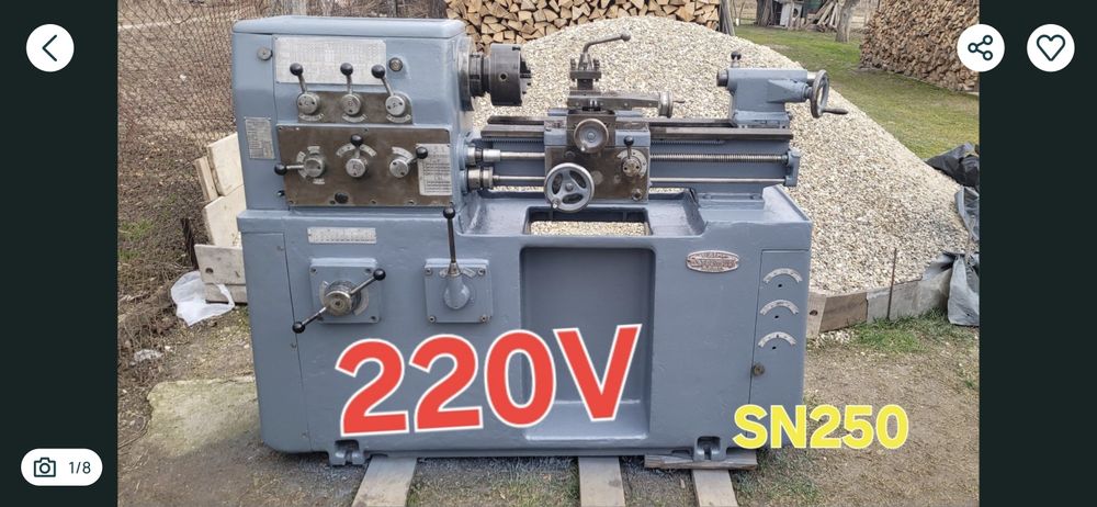 Strung SN250x500 la 220V Reconditionat  230v strung romanesc industria
