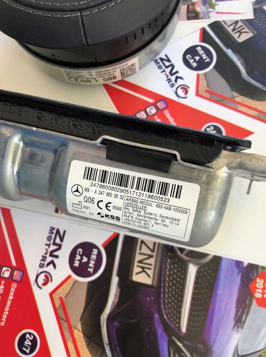 Mercedes Benz airbag volan AMG cusut in piele w222 w213 w205 w257 GT