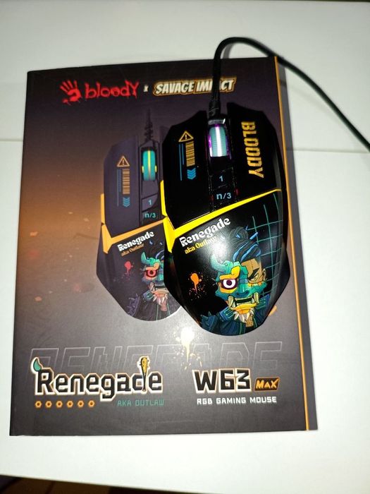 Мышь A4Tech Bloody W63 Max Renegade черный