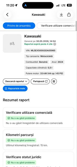 REZERVAT! Kawasaki Ninja 500  ABS an 2024