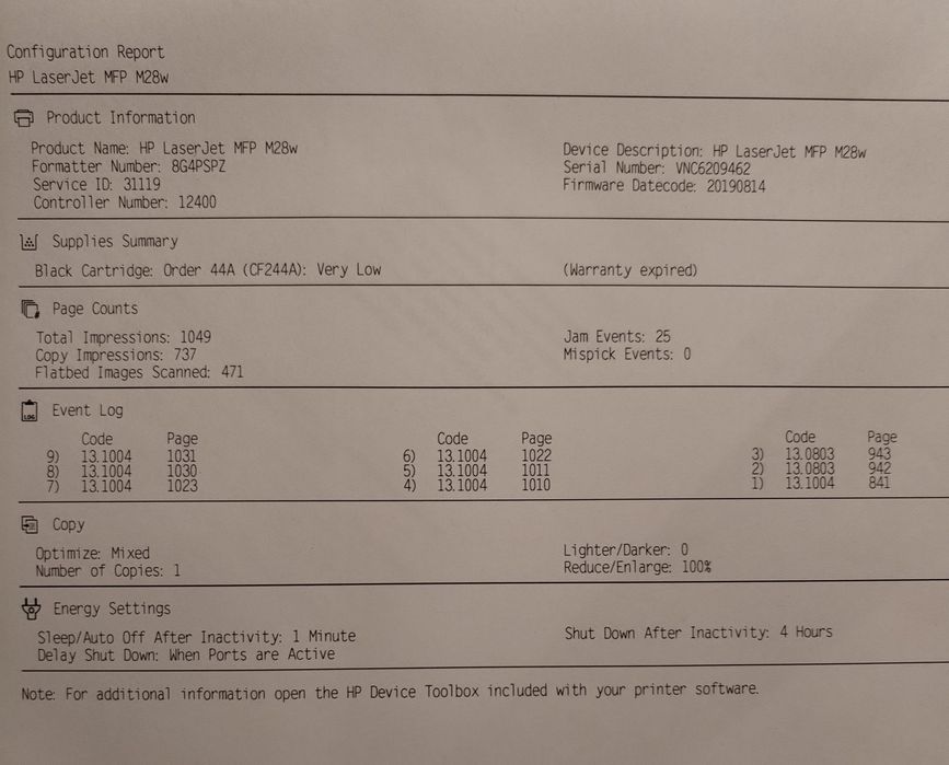 Vand imprimanta HP LaserJet Pro MFP M28w