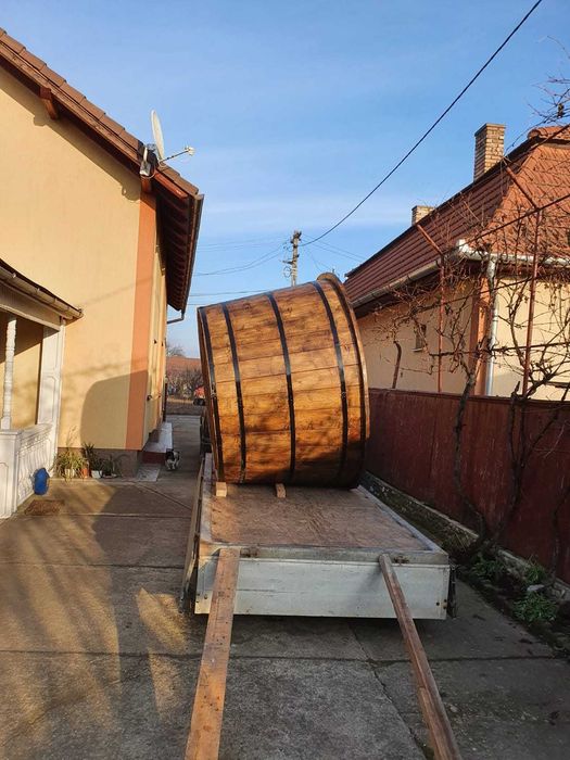 Ciubar din lemn, pentru baie, transport la domiciliu