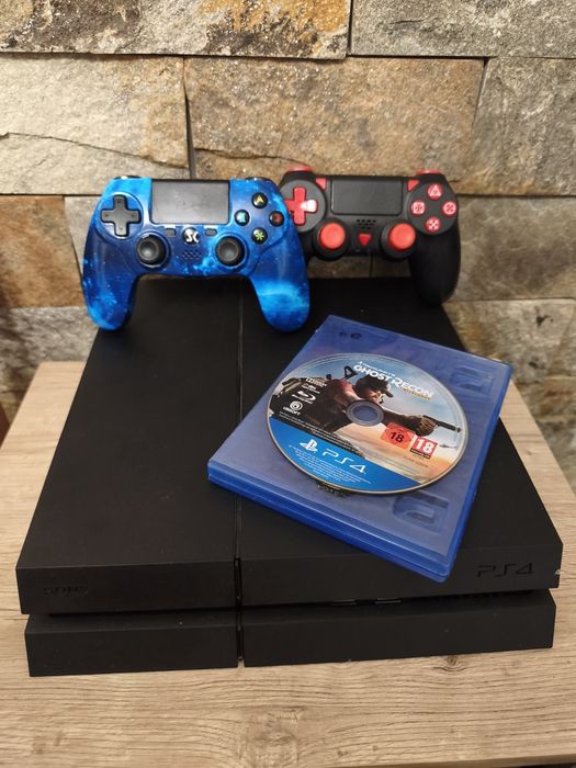 PlayStation 4 / Ps4 Phat Sony 500 GB HDD cu +20 de jocuri + 2 Manete Wireless + 1 Joc pe CD Cadou + Accesorii Incluse