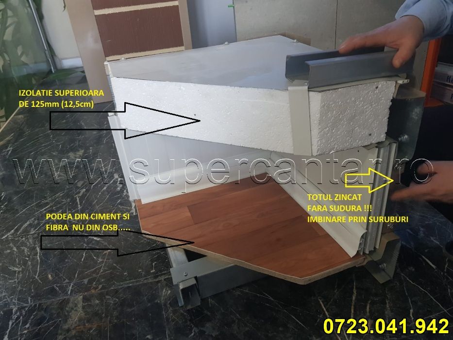 Cantar Auto 60t 16m Nou Superslim 30cm SUPER RELOCABIL