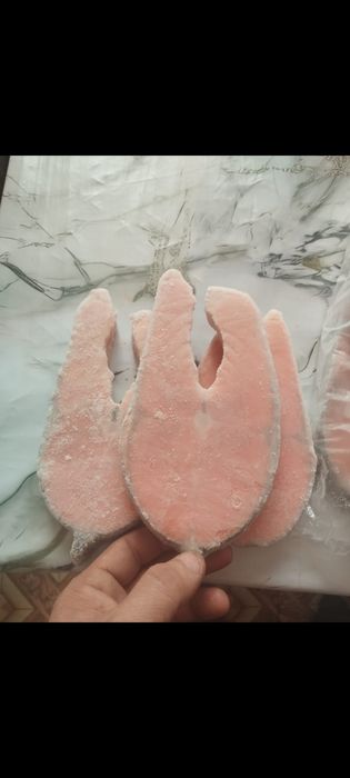 Стейки семги крупные