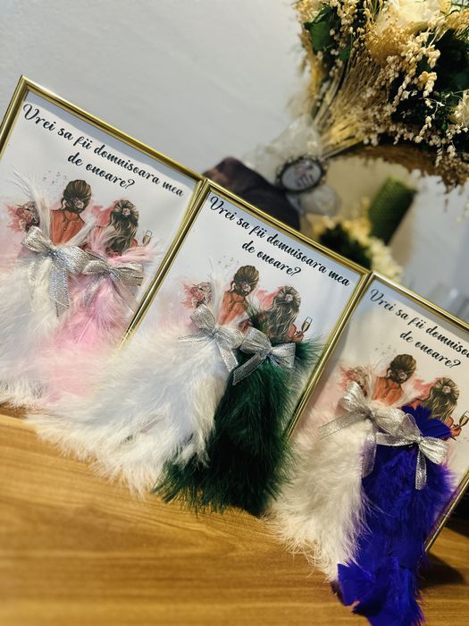 Tablouri 3D personalizate cu mesaje pentru domnisoarele de onoare