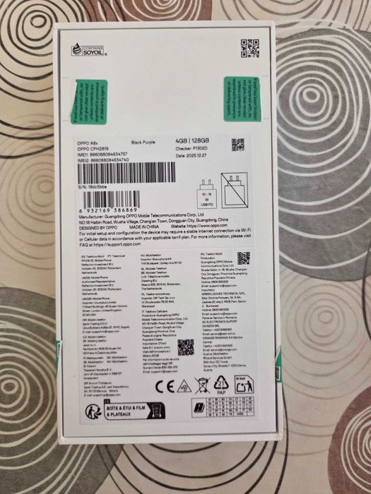 Смартфон OPPO A6X Black Purple, нов, 2 години гаранция от A1