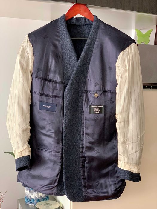 Sacou Burberry Barrie-S mărime 52 London bleu navi
