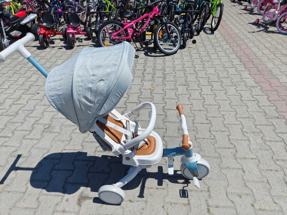 BYOX Детска триколка COMPACTO 4в1 син
