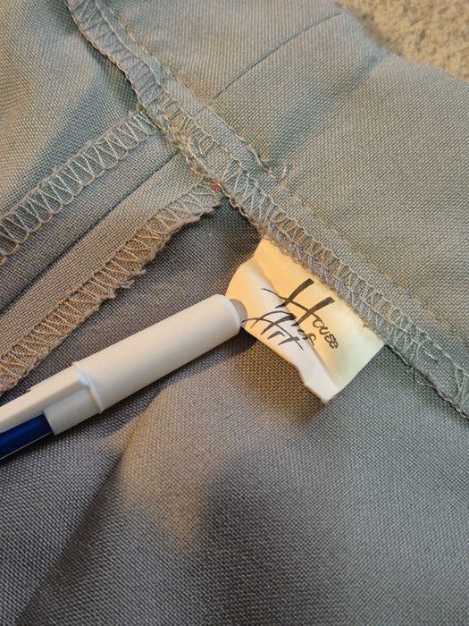 Pantaloni largi, drepți, gri deschis. House of Art, Marime 50