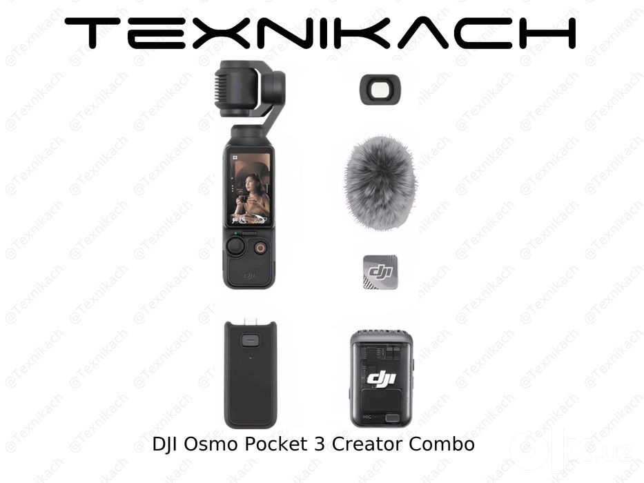 DJI Osmo Pocket 3 Creator Combo • Yetkazib berish • Tekshirib to‘lash