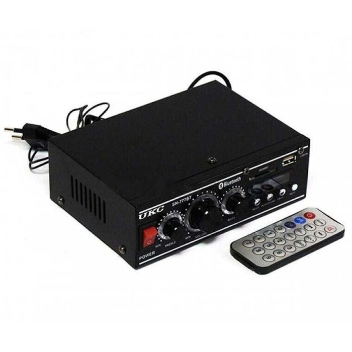 Мощен мини стерео усилвател SN-777BT Bluetooth/USB/FM двуканален