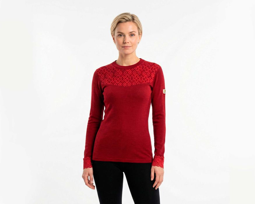 JANUS 100% Мериносова вълна дамска термо фланелка размер S