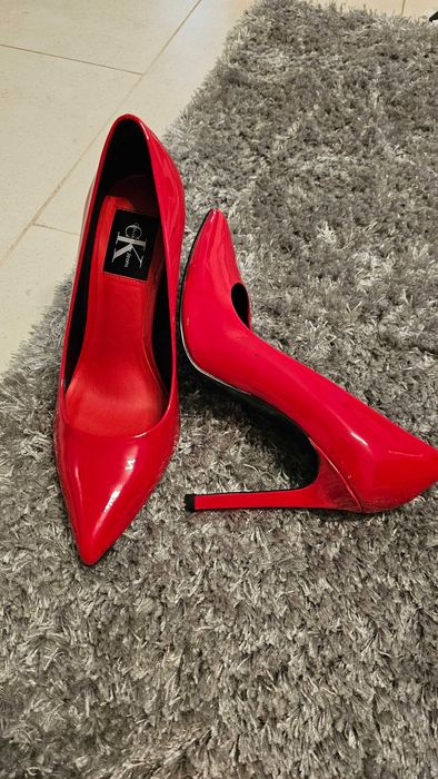 Pantofi Stiletto  de piele Calvin Klein dama