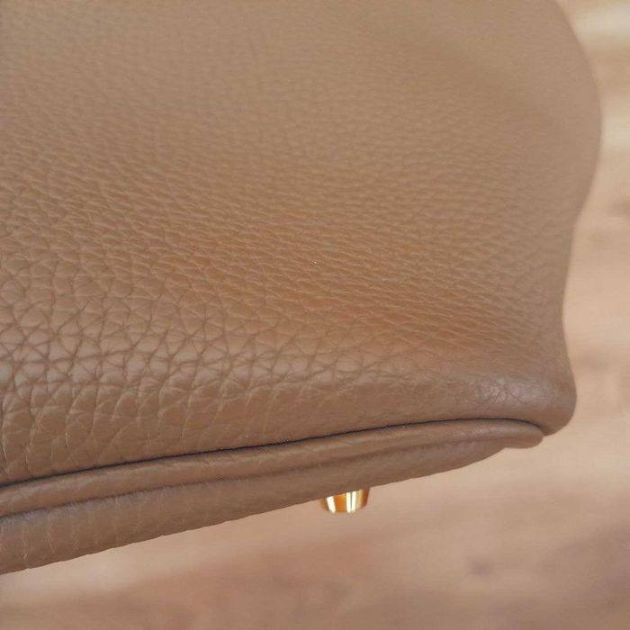 Hermes Etoupe Clemence Picotin 18 Bag / Made in France / Сумка