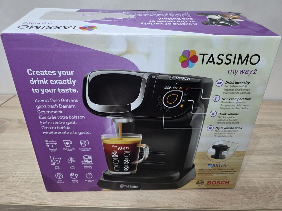 Espressor Capsule Bosch Tassimo My Way 2 TAS6502, 1.3L, 1500 W , negru