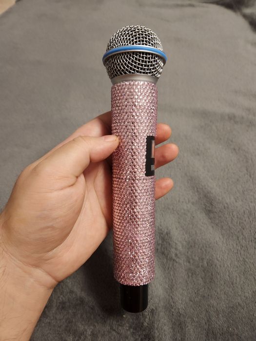 Personalizez microfoane cu cridtale cu nume orice culoare manual