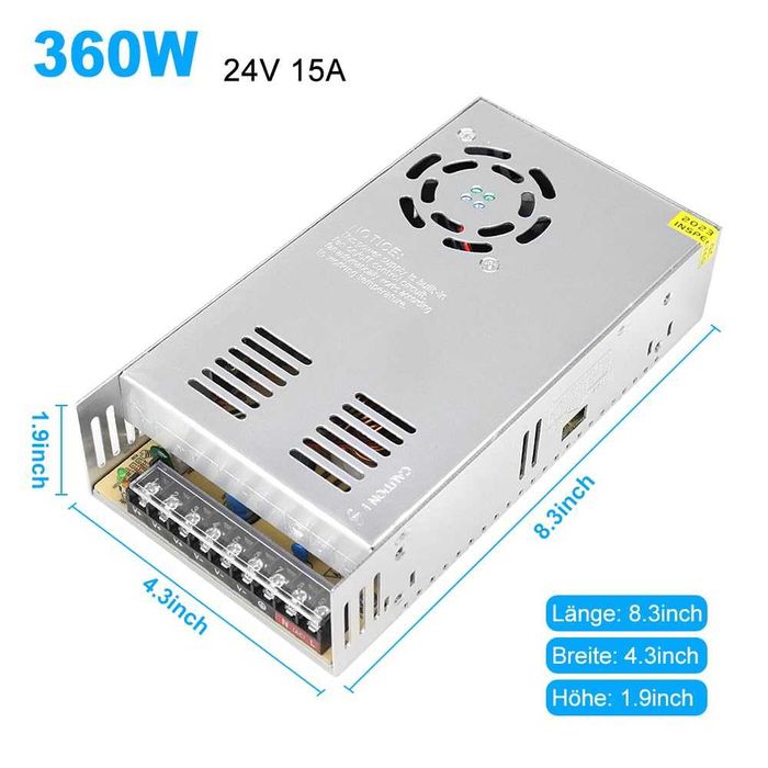 Захранващ блок inShareplus 24 V 15 A 360 W