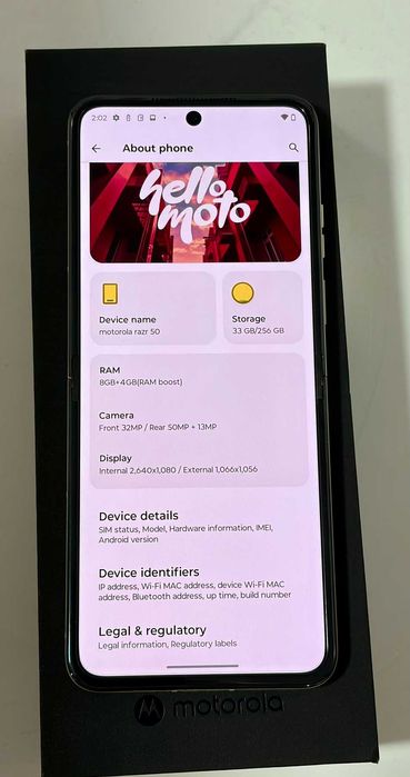 Motorola Razr 50 256GB + 8GB RAM