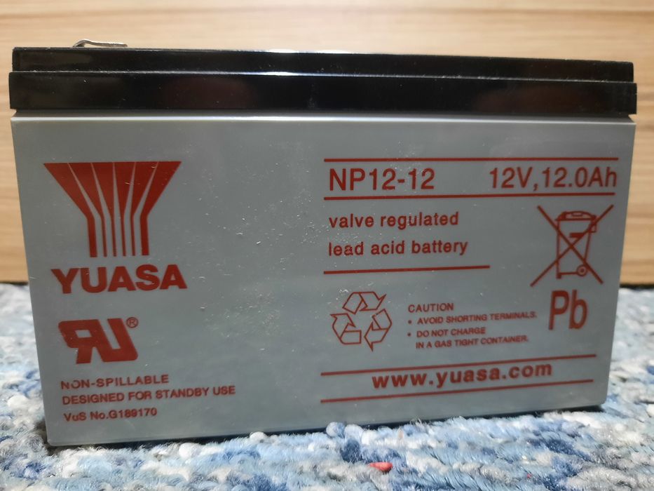 Акумулаторна батерия YUASA NP12-12 12Ah/12V
12V – 12Ah