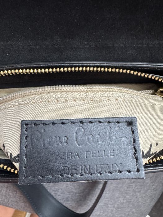 Geanta mica din piele naturala Pierre Cardin