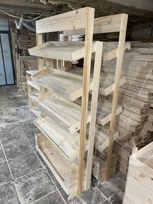 Дървен стелаж за хляб ръчна изработка