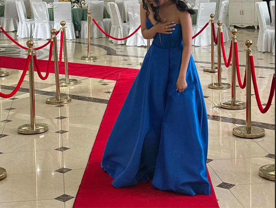 Прокат Вечернее платье Синее