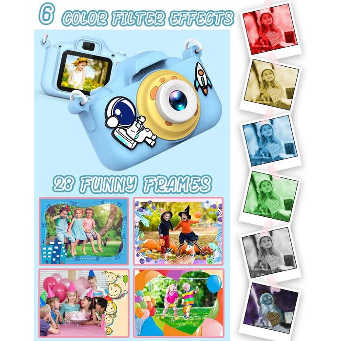 Детски дигитален фотоапарат STELS Q80s, Игри, Фото-рамки