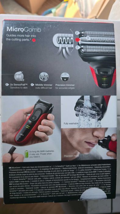 Aparat de ras Braun 3050CC, Acumulator, Lavabil, SensoFoil, Statie