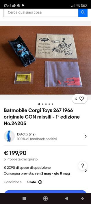 Batmobile jucarie metal