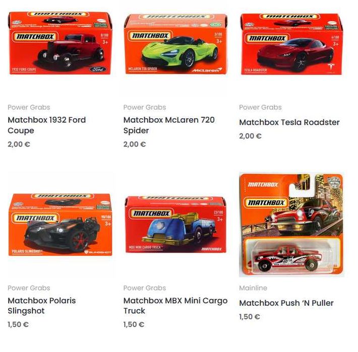 Matchbox, MiniGT, Pop Race, Tarmac Works, Tomica, Welly (1:64 нови)