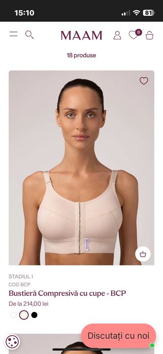 Bustiera compresivă