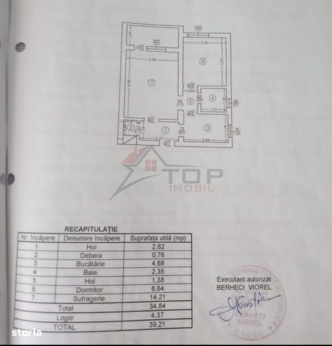 Vanzare apartament 2 camere decomandat- circular - Podul de Piatra