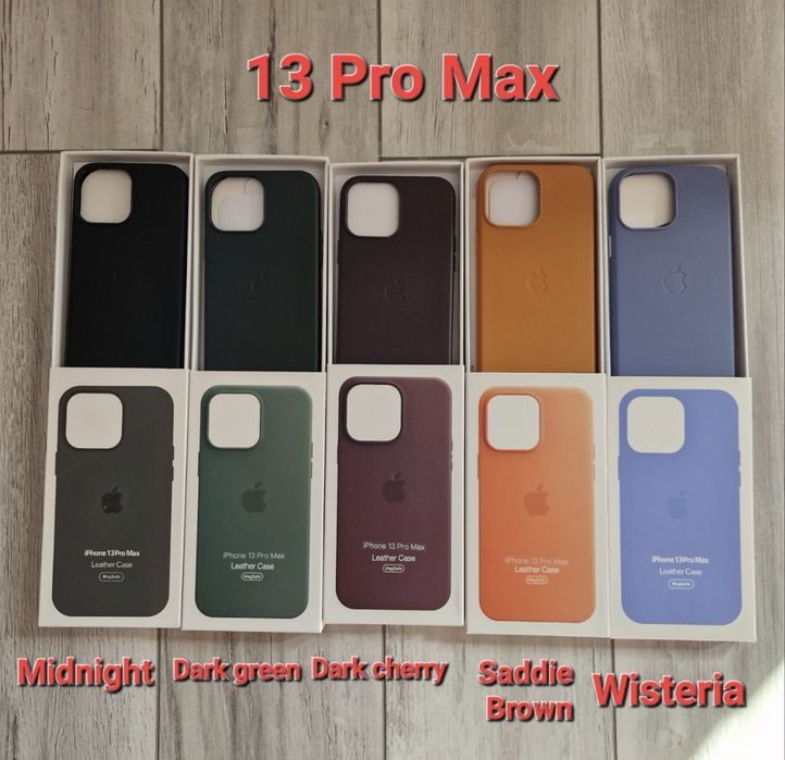 Huse piele Leather MagSafe iPhone seria 18/17/16/15/14/13/12