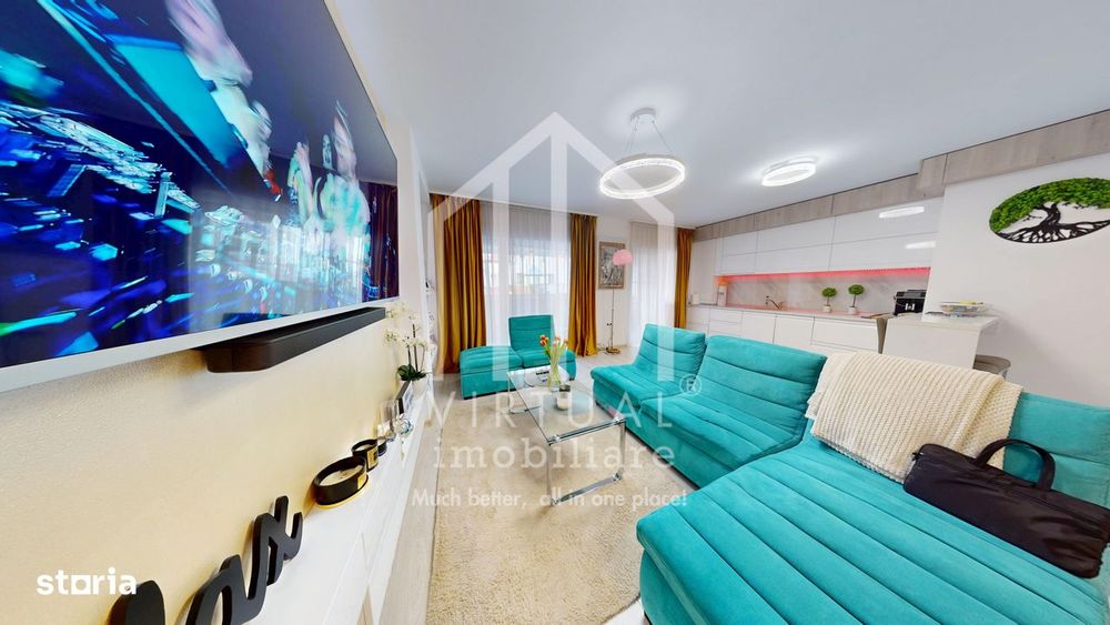 Apartament cu 3 camere, 71mp utili+balcon 12mp, loc de parcare