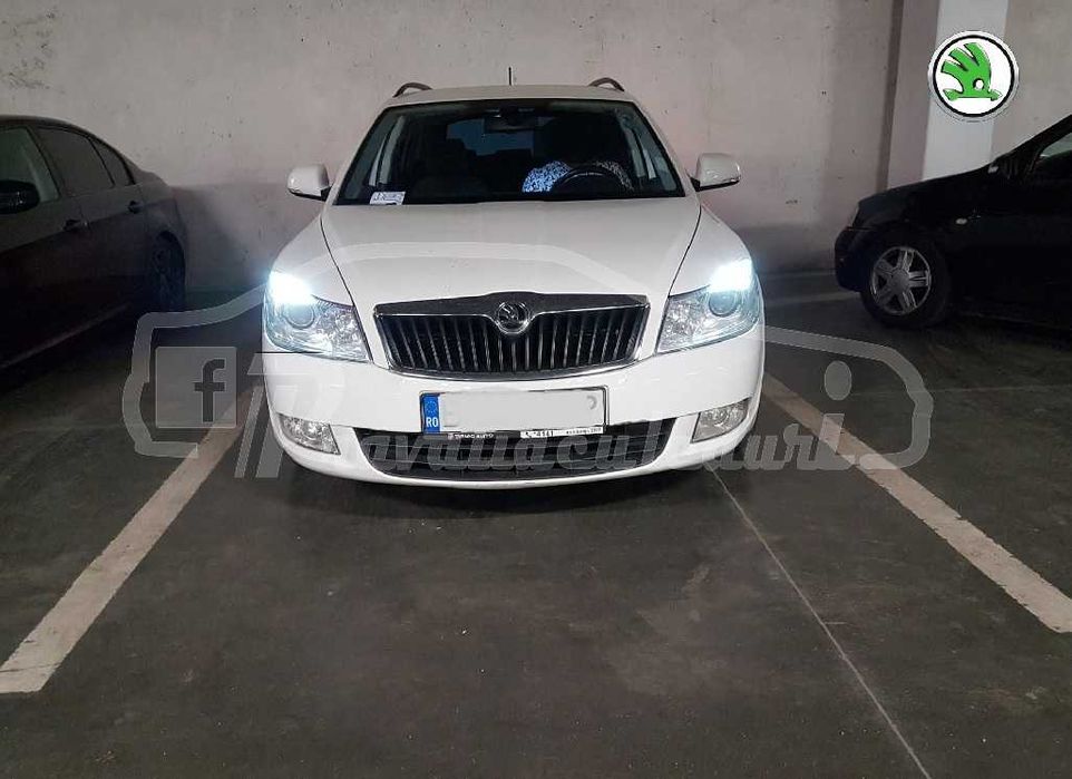 Becuri led leduri canbus pentru pozitii Skoda Octavia 2
