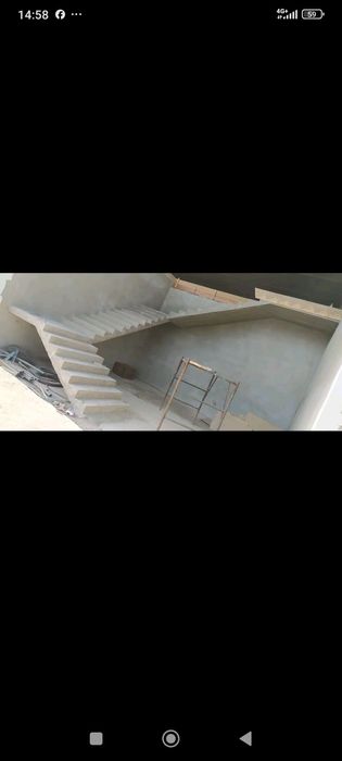 Бетонный лестница узбек бригада