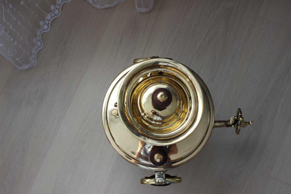 Самовар царский .ПУЛЯ с подносом