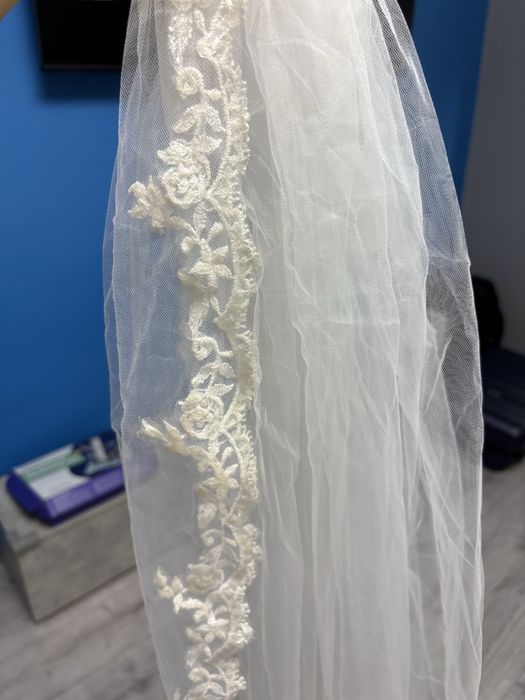 vand rochie mireasa+sandale mireasa marimea 36