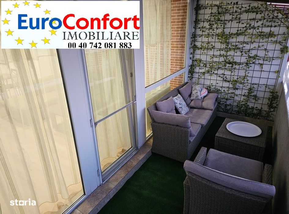 Inchiriez apartament 3 camere Ared Uta, terasa mare
